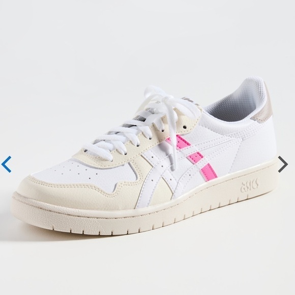 ASICS Japan White and Pink Gym Shoe Sneakers - Picture 2 of 8